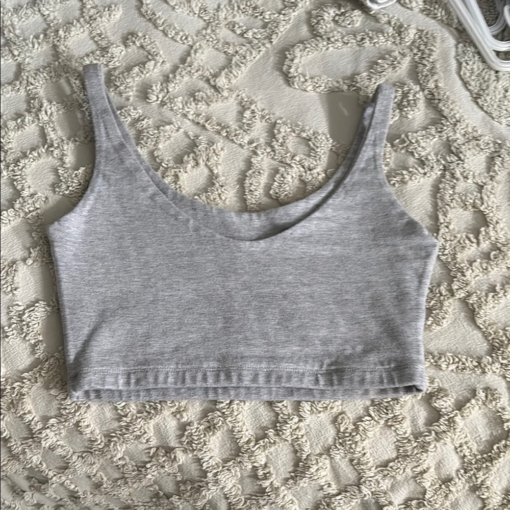 Gray Women's Crop Top